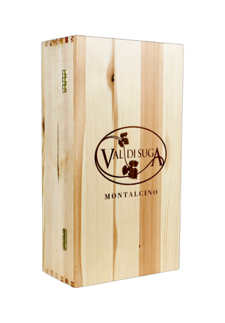 Val di Suga Rosso di Montalcino in originele houten kist